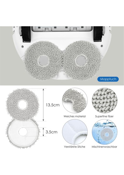 Deebot T20 Omni / X1 Omni / X1 E Omni Aksesuar Seti, Toz Torbaları, Paspas Bezleri, Robot Süpürge Parçaları (Yurt Dışından)