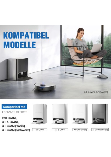 Deebot T20 Omni / X1 Omni / X1 E Omni Aksesuar Seti, Toz Torbaları, Paspas Bezleri, Robot Süpürge Parçaları (Yurt Dışından)