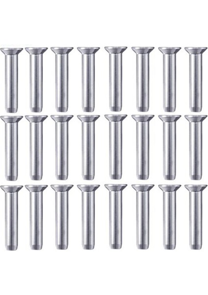 1/8 Inç Kablo Korkulukları, Güverte Korkulukları, Korkuluklar, Ahşap ve Metal Direkler Için 24'lü Paket 316 Paslanmaz Çelik El Sıkma Profilleri (Yurt Dışından)