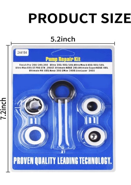 390 395 490 495 595 Için Püskürtücü Boya Pompası 246428 ve Havasız Boya Püskürtücü Satış Sonrası Için Pompa Tamir Paketleme Kiti (Yurt Dışından) indirimleri