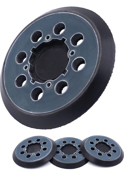 DWE64233 ve N329079 Için 4 Paket 5 Inç 8 Delikli Cırt Cırt Yedek Zımpara Pedi DWE6423/6423K, DWE6421 (Yurt Dışından)