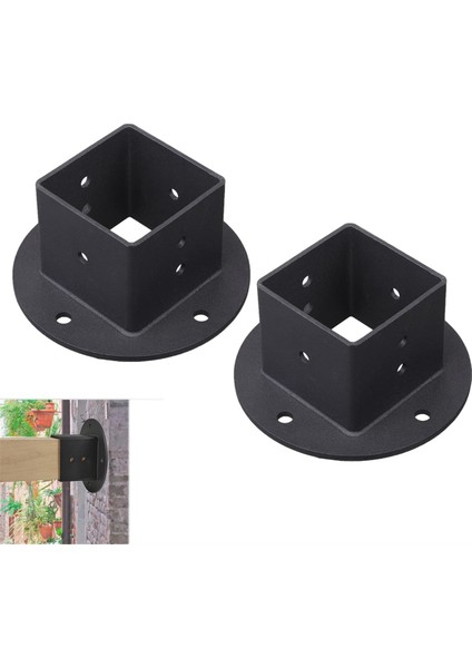 Adet 2x2 Kare Çit Direği Flanş Tabanı Pergola Sonrası Taban Braketleri Kiti, Ağır Duvar Montaj Sonrası Ankraj Taban Braketleri (Yurt Dışından) indirimleri