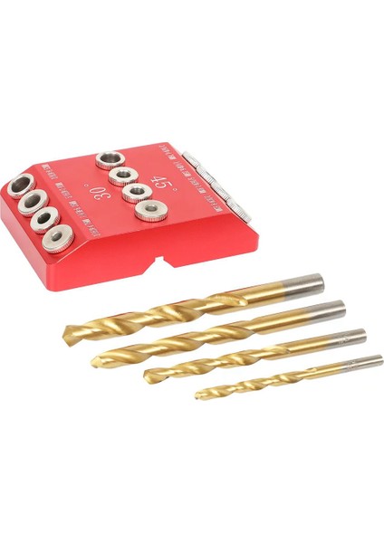 30 45 90 Derece Açılı Matkap Kılavuzu, Eğik/düz Delikler Için Matkap Kılavuzu Jig, 4 Boyut, Kablo Korkuluğu Için Matkap (Yurt Dışından)
