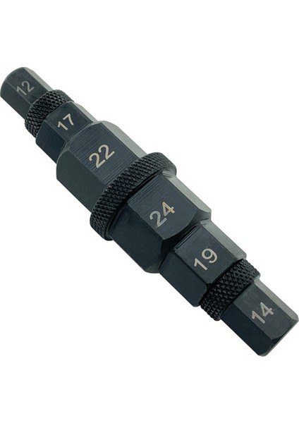 Altıgen Aks Aracı Motosiklet Ön Aks Tekerleği 12 14 17 19 22 24MM 6 In 1 Motosiklet Mili Soket Adaptörü Aracı 3/8 Inç (Yurt Dışından)