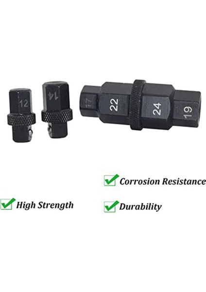 Altıgen Aks Aracı Motosiklet Ön Aks Tekerleği 12 14 17 19 22 24MM 6 In 1 Motosiklet Mili Soket Adaptörü Aracı 3/8 Inç (Yurt Dışından) modelleri