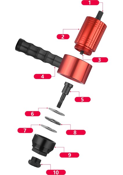 Perçin Somunu Perçinleme M3-M8 Akülü Perçinleme Matkap Elektrik Adaptörü Ekleme Somun Aracı Ev Metal Kolu Parçaları A (Yurt Dışından) modelleri