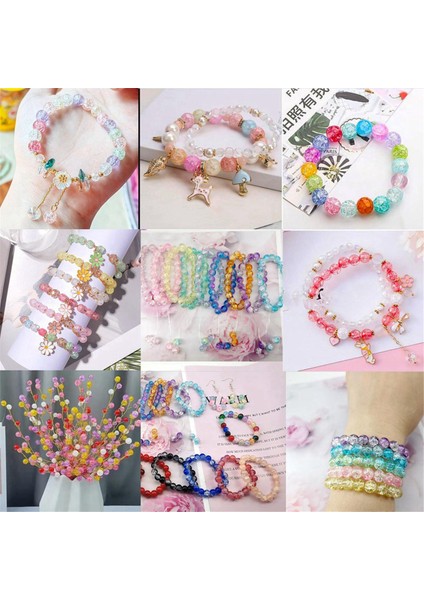 480 Adet Çatlaklı Cam Boncuk 8mm Kristal Boncuklar Cam Yuvarlak Boncuk Taş Top Boncuk Bilezik Boncuk Gevşek Ara Boncuk (Yurt Dışından) fırsatları