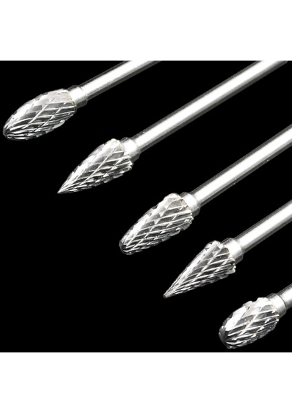 10 Adet Karbür Dosya Seti 3x6 Çift Tahıl Tungsten Çelik Taşlama Kafası Elektrikli Taşlama Aksesuarları (Yurt Dışından)