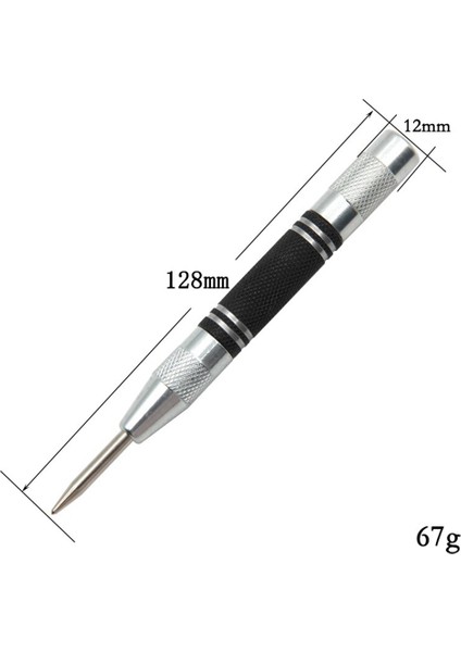 Yedek Zımbalı 125MM Yaylı Otomatik Merkez Zımba Bulucu Cam Cam Kırıcı (Yurt Dışından)