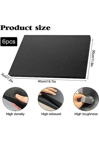 Adet Poliüretan Köpük Levhalar Köpük Pedleri Kutu Ambalaj Için Araç Kutusu Kesilebilir El Sanatları Köpük Pedleri, 40X30X3CM (Yurt Dışından)