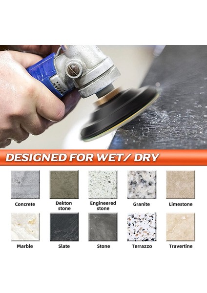 M10 Destek Pedi ile 4 Inç Elmas Parlatma Pedleri, 18PCS 30-10000 Grit Matkap Öğütücü Parlatıcı Için Islak / Kuru Cila Pedi Seti (Yurt Dışından) fiyatları