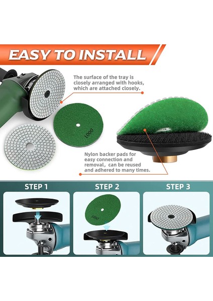 M10 Destek Pedi ile 4 Inç Elmas Parlatma Pedleri, 18PCS 30-10000 Grit Matkap Öğütücü Parlatıcı Için Islak / Kuru Cila Pedi Seti (Yurt Dışından) modelleri