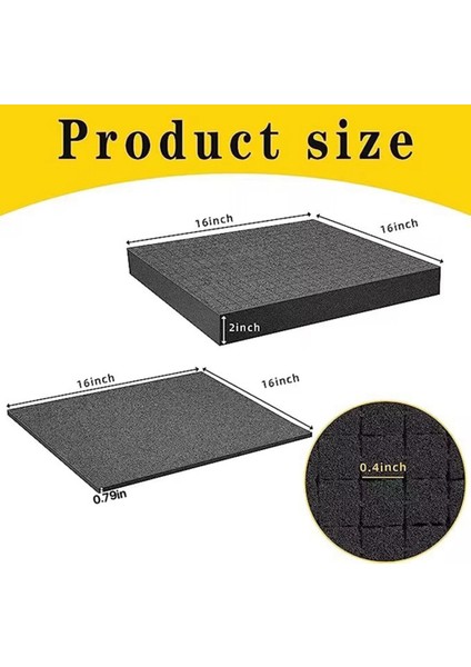 4 Parça Kılıflar Için Köpük Ekleme Alet Kutusu Köpük Izgara Hattı Köpük Küpleri Darbeye Dayanıklı Sünger Ped, 40X40X2CM/40X40X5CM (Yurt Dışından) fiyatları