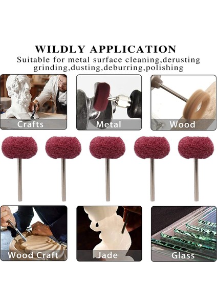 50 Adet 1 Inç Aşındırıcı Tekerlek Parlatma Parlatma Tekerlek Matkapları, 240 Irmik 1/8 Inç Ovma Pedi Aşındırıcı Parlatma Tekerlekleri (Yurt Dışından) fırsatları