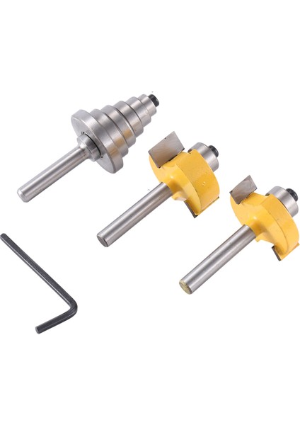 Bilyalı T-Bıçak 1/4x3/8 1/4x1/2+Rulman+Anahtar Dış Çapı 1-1/4 31.75MM Düz Freze (Yurt Dışından)