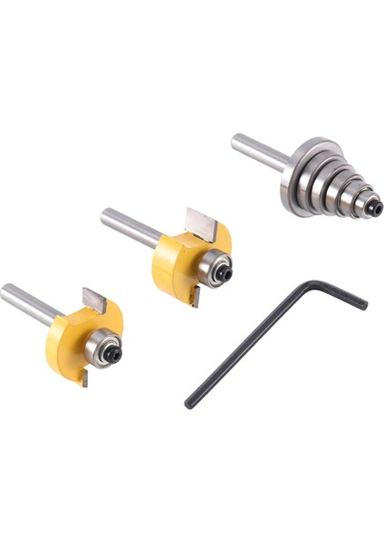 Bilyalı T-Bıçak 1/4x3/8 1/4x1/2+Rulman+Anahtar Dış Çapı 1-1/4 31.75MM Düz Freze (Yurt Dışından)