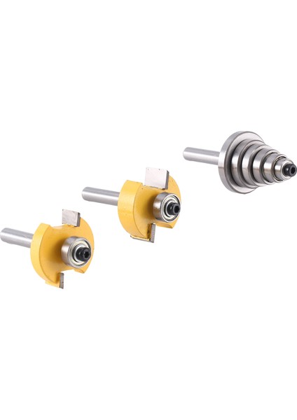 Bilyalı T-Bıçak 1/4x3/8 1/4x1/2+Rulman+Anahtar Dış Çapı 1-1/4 31.75MM Düz Freze (Yurt Dışından)