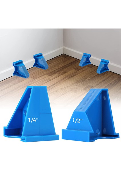40PCS Döşeme Paspayı, 2'si 1 Arada Laminat Parke Paspayı, 1/2inç ve 1/4inç Boşluklu (Yurt Dışından) fiyatları