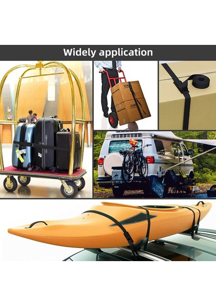 Ayarlanabilir Kam Tokalı 6.6ft Bağlama Askıları Paketleme, Kargo, Bagaj Için 550LBS'YE Kadar Bağlama Cinch Askıları 6 Paket (Yurt Dışından)