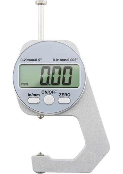 Dijital Ekran Kalınlık Ölçer Elektronik LCD Mikrometre Metrik Duvar Kalınlığı Ölçüm Araçları 0-20MM Sivri Kafa (Yurt Dışından)