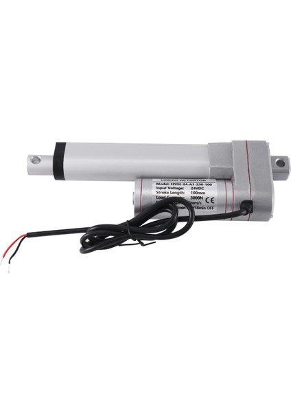 24V Dc Elektrikli Itme Çubuğu Motoru Mikro Tip Hidrolik Çubuk 3000N Teleskopik Çubuk Maksimum Itme 100MM Gümüş Beyaz (Yurt Dışından)