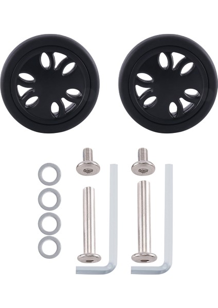 50MM X12MM Bagaj Tekerlekleri Yedek Aşınmaya Dayanıklı Pu Teker Bavul Yedek Tekerlekler Bagaj Yedek Tekerlekler (Yurt Dışından)