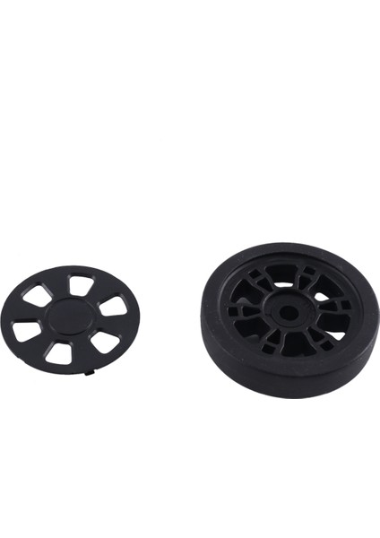 55MM x 12MM Bagaj Tekerlekleri Yedek Aşınmaya Dayanıklı Çevre Koruma Pu Bavul Yedek Tekerlekler Siyah Çift (Yurt Dışından)