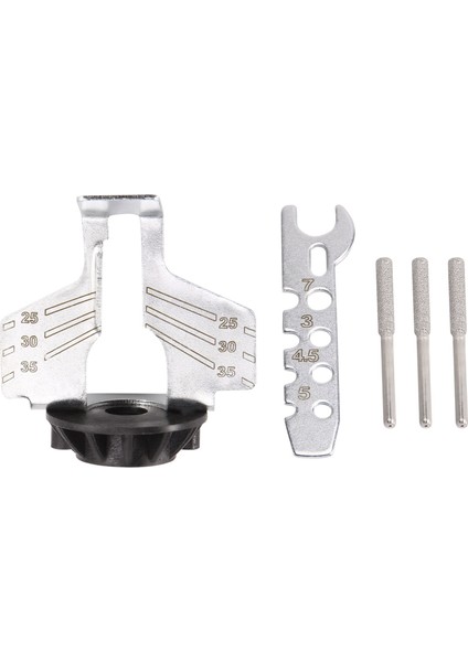 Testere Bileme Kiti Elektrikli Öğütücü Bileme Parlatma Ek Seti Testere Zinciri Aracı Matkap Döner Aksesuar Seti (Yurt Dışından)