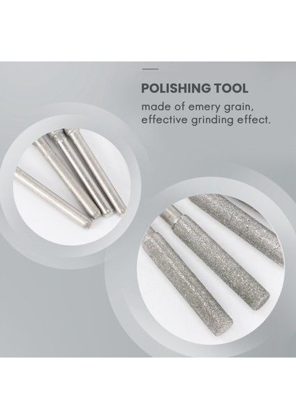 30 Parça Testere Bileyici Taş Çapak Taşlama Taş Dosyası, Parlatma Taşlama Aracı Taşlama Uçları, 5/32 Inç/4 mm (Yurt Dışından)