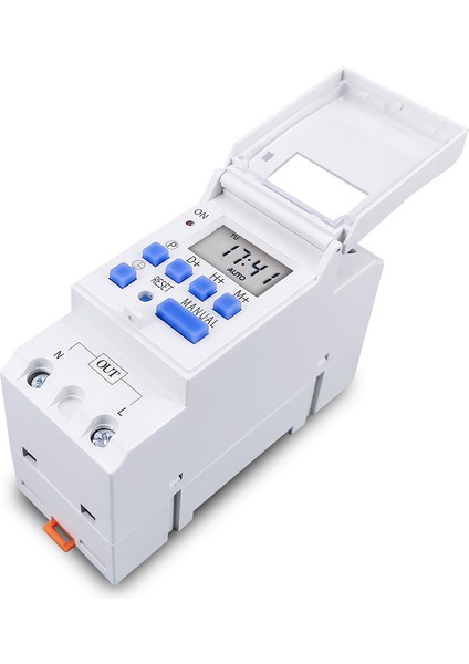 Din Ray 2 Telli Haftalık Programlanabilir Dijital Zaman Anahtarı Röle Zamanlayıcı Kontrol Zaman Rölesi Ac 220V 30A (Yurt Dışından)