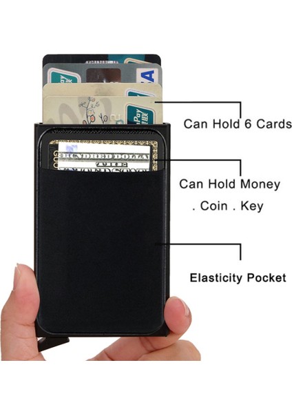 Cep Boyutu Rfıd Engelleme Alüminyum Alaşım Kart Kılıfı Cüzdan 6 Kart Tutun (Yurt Dışından) fiyatları