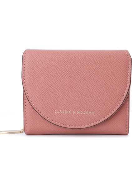 Pu Deri Kısa Cüzdan Fermuarlı Cep Kadınları Katlanır Çanta (Yurt Dışından)