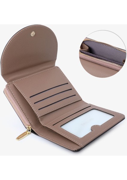 Pu Deri Kısa Cüzdan Fermuarlı Cep Kadınları Katlanır Çanta (Yurt Dışından) modelleri