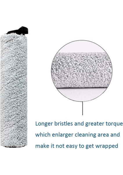 Ifloor 2 Islak Kuru Akülü Süpürge Için 2pcs Yedek Rulo Fırça (Yurt Dışından)