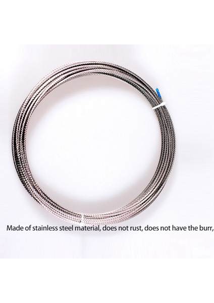 1.5mm Çap 7x7 304 Paslanmaz Çelik Tel Halat Yapısı Alambra Kablo Yumuşak Balıkçılık Kaldırma Elektrik Kablo Halat (Yurt Dışından) indirimleri