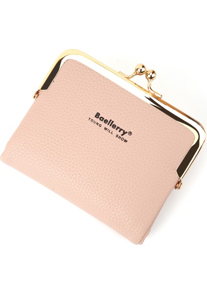 Pu Deri Kadınlar Iki Kat Kısa Cüzdan Öpücük Kilit Fermuarlı Çanta (Yurt Dışından) fırsatları