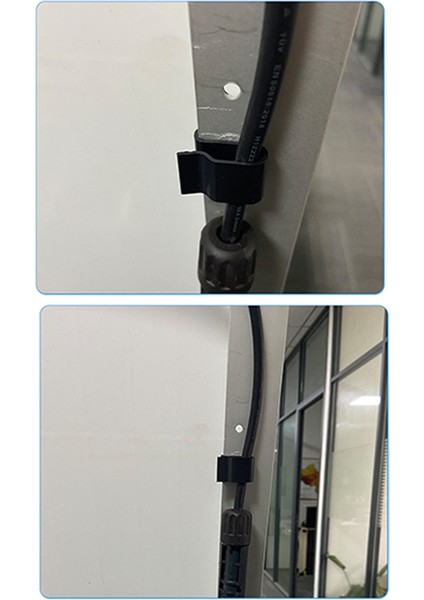 100 Adet Güneş Fotovoltaik Panel Tel Klipleri Pv Kablo Kelepçesi Güneş Çerçeve Braketi Aralığı ile 1.0mm-3.2mm Siyah (Yurt Dışından) fiyatları