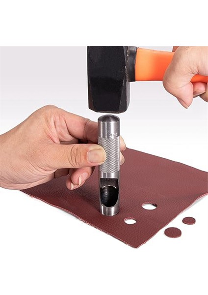 12 Adet Çelik Içi Boş Deri Delgeç Seti 1/8-3/48 Inç (3-19MM) Ağır Hizmet Tipi Yuvarlak Delik Delme Seti Izle Kumaş Kemer Contaları (Yurt Dışından)