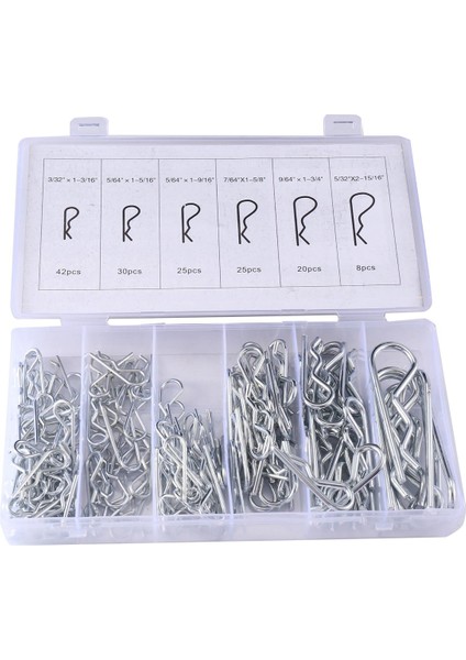 150PC Set Bağlantı Elemanı R Tipi Kamalı Pim Pimi R Tipi Kamalı Pim Kamalı Pimi Bölünmüş Çeşitler Kiti (Yurt Dışından) modelleri