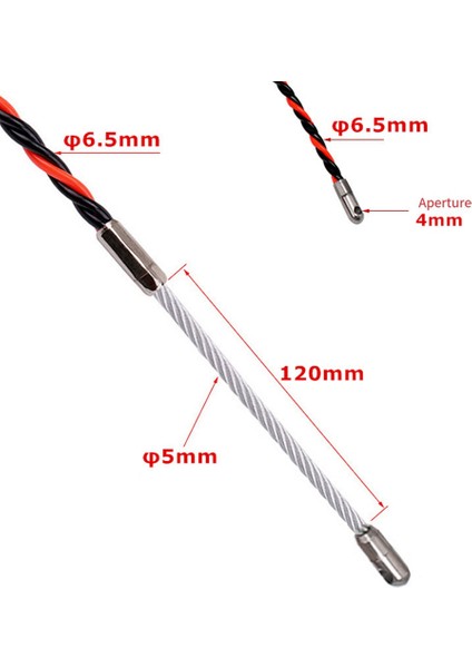 Elektrikçi Geçirici Seti Kurşun Aracı 20M Kablo Tel Kılavuzu 3-Strand Duvar Geçirici Kablo Kirişi (Yurt Dışından) modelleri