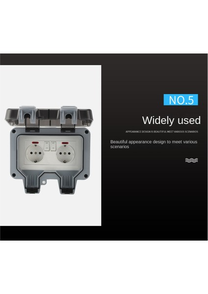 Humble Dış Mekan Prizi Anahtar Gösterge Işıklı Su Geçirmez Priz (Yurt Dışından) fırsatları