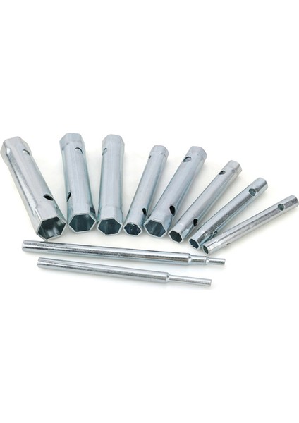 10 Parçalı Çift Başlı Anahtar Soket Tesisatçının Arka Somunu Buji Anahtarı Seti Buji Anahtarını 6-22MM Uzatır (Yurt Dışından)