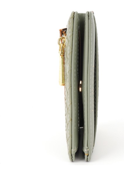 Dokuma Doku Pu Deri Iki Kısa Kısa Cüzdan Ultra Ince Kart Çantası (Yurt Dışından) modelleri