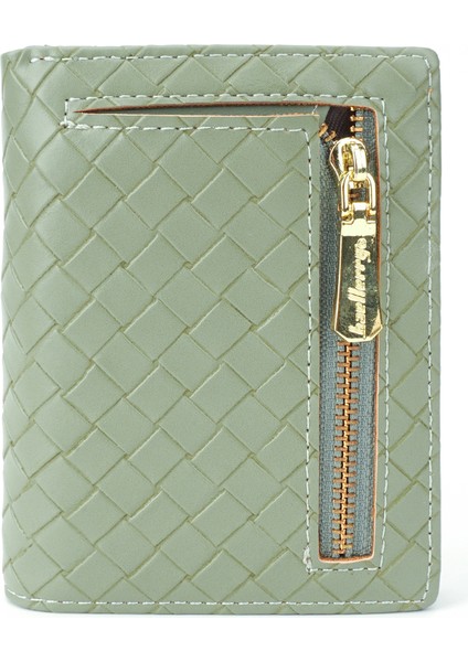 Dokuma Doku Pu Deri Iki Kısa Kısa Cüzdan Ultra Ince Kart Çantası (Yurt Dışından) indirimleri