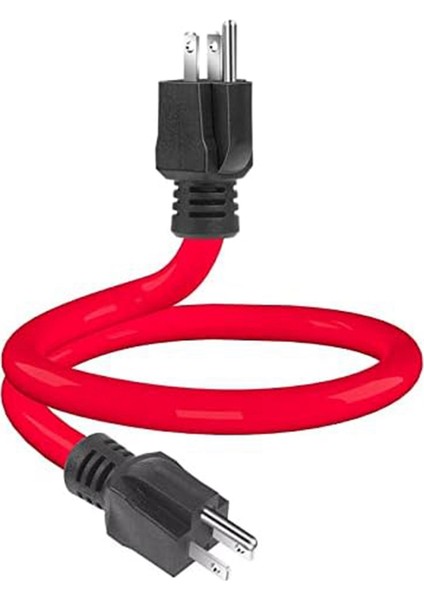3prong Erkek - Erkek Uzatma Kablosu, Jeneratör Adaptör Kablosu Nema 5-15P Transfer Anahtarı Için, 12AWG 125V (2ft) Abd Tak (Yurt Dışından)