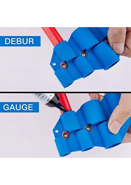 Bakır, Cpvc, Pex, Pe-Rt, Hdpe Boru Için Tam Boy 1/4 Inç-1 Inç Çapak Alma Borusu ve Derinlik Ölçme Aracı (Yurt Dışından)