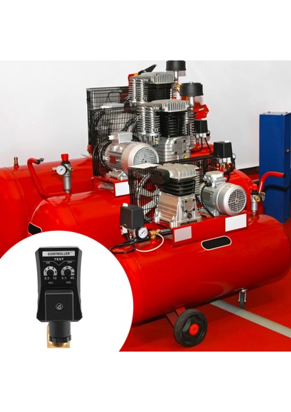 1/2 Inç DN15 Elektrikli Zamanlayıcı Otomatik Su Vanası Solenoid Elektronik Tahliye Vanası Hava Kompresörü Yoğuşma (Yurt Dışından)