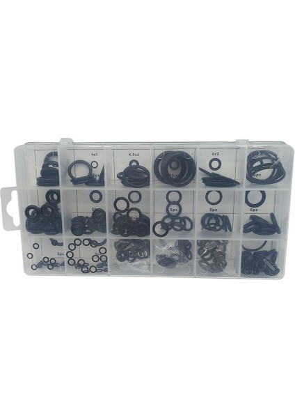 225PC O-Ring Seti Siyah Deri O-Ring O-Ring Sızdırmazlık Halkası Korozyona Dirençli Butil Kauçuk Basınca Dayanıklı (Yurt Dışından)