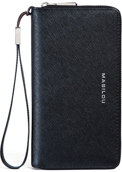 Rfıd Engelleme Kart Yuvaları Cüzdan Bölünmüş Deri Debriyaj El Çantası Çanta Cep Telefonu Kılıfı Torbası Kredi Kartı Tutucu (Yurt Dışından)