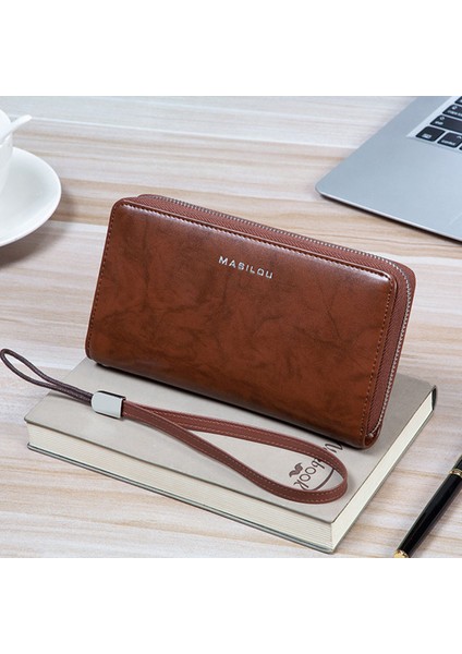 Rfıd Engelleme Kart Yuvaları Cüzdan Bölünmüş Deri Debriyaj El Çantası Çanta Cep Telefonu Kılıfı Torbası Kredi Kartı Tutucu (Yurt Dışından) indirimleri